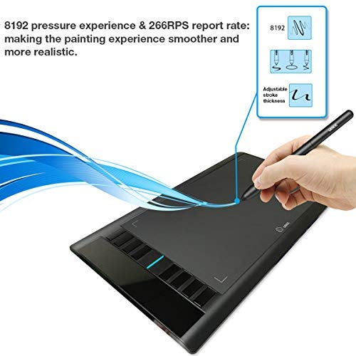 ONLY Used for UGEE Graphics Drawing Tablet which Match 8192 Levels of Pressure Sensitivity Pen Battery-Free Stylus for m708/S1060/S1060W/S640/S640W