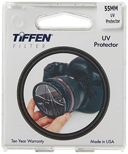 Tiffen 55BPM18 55mm Black Pro-Mist 1/8 Camera Lens Filter and Tiffen 55UVP 55mm UV Protection Filter Bundle Filter + Filter, 55mm