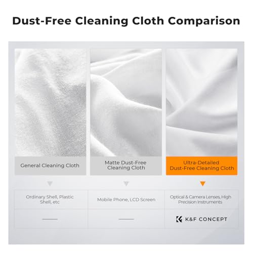 K&F CONCEPT Vacuum Packaging Microfiber Cleaning Cloths X20,for Glasses 20