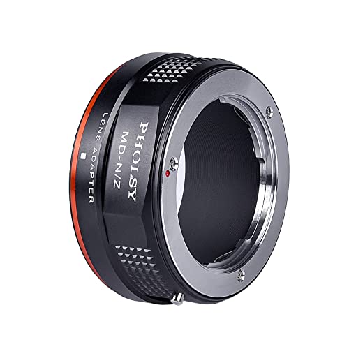 PHOLSY Lens Adapter Compatible with Minolta MD MC Lens and Nikon Z Camera Minolta MD to Nikon Z