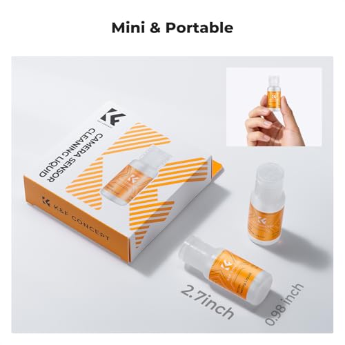 K&F CONCEPT 20ML*2 Spray and Sensor Cleaner Kit, Lens Cleaner