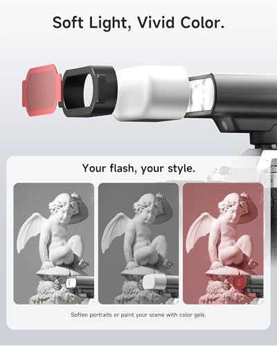 PHOTOOLEX G01 Mini Camera Flash GN16,10 Levels, 1.5s Recycle for Canon Sony