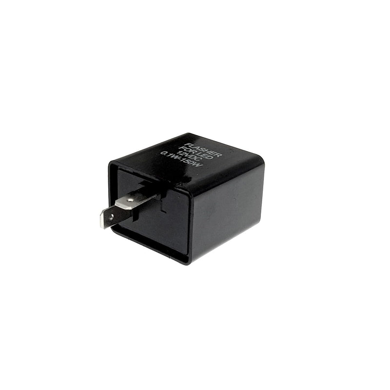 JZK 12V 2 Pin LED Motorcycle Load Indicator - Turn Signal Blinker Relay with Fix Electronic Control