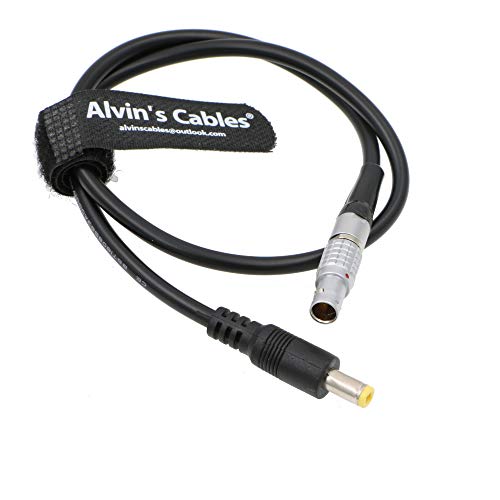 Alvin's Cables 2 Pin Male to DC Power Adapter Cable for Teradek Bond 18 Inches 45CM straight 2 pin to straight DC
