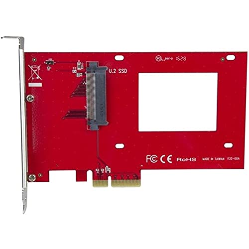 [AUSTRALIA] - StarTech.com U.2 to PCIe Adapter - x4 PCIe - For 2.5" U.2 NVMe SSD - SFF-8639 PCIe Adapter - U.2 SSD - PCIe SSD - U.2 drive (PEX4SFF8639) 