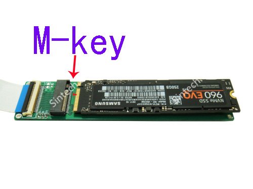 Sintech M.2 (NGFF) nVME SSD to Mini PCIe Adapter with 20cm Cable