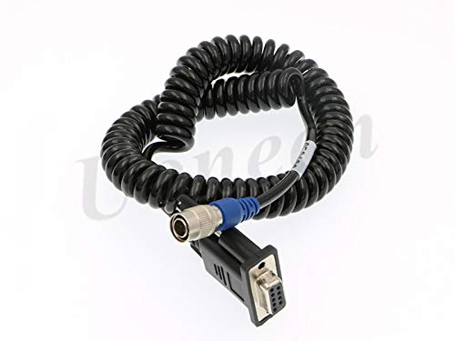 Uonecn Hirose 4-Pin Male Trimble Geodimeter Total Station to Data Collector Cable Surveying Carlson TDS