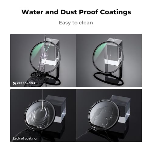 K&F Concept 49mm MCUV Lens Protection Filter with Filter Cap Cleaning Cloth