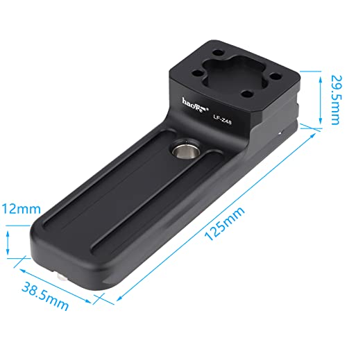 Haoge LF-Z48 Lens Collar Replacement Foot for Nikon NIKKOR Z 800mm f/6.3 Z VR S-line and Z 400mm f/2.8 TC Z VR S,Z 600mm f/4 TC VR S Lens,Tripod Mount Ring Built-in Arca Type Quick Release Plate
