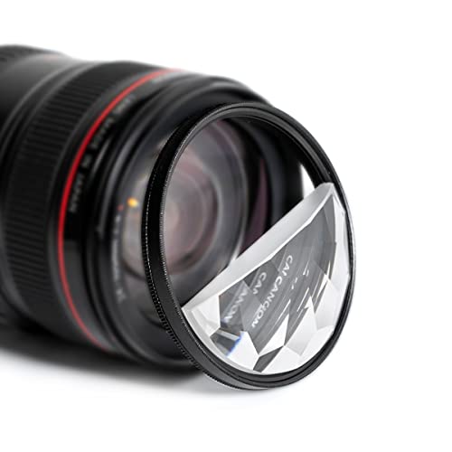 Split Kaleidoscope Lens Filter 77mm Fractal Filter Refractive Multi Image Camera Effect Filter - Perfect Photographer Gift Split Kaleidoscope