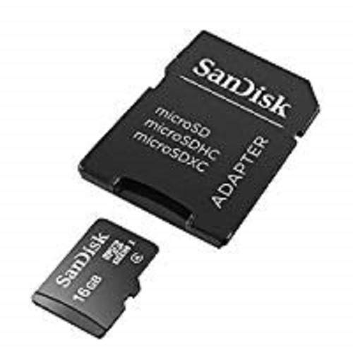SanDisk SDSDQM-016G-B35A 16 GB Class 4 MicroSDHC Memory Card with SD Adapter
