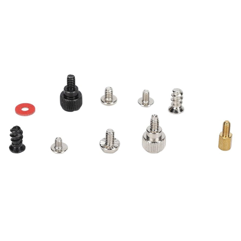 Stainless Steel Computer Screw Assortment Kit Motherboard Standoffs Screws with Screwdriver Washer Cleaning Brush for DIY PC Installation and Repair