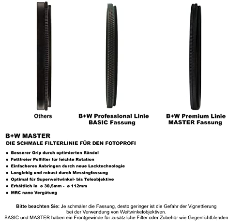 B+W 52mm Master Clear MRC Nano 007M Glass Filter