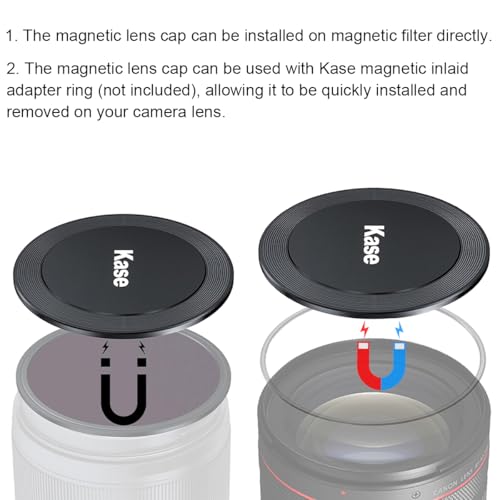 Kase Wolverine 58mm Magnetic Metal Front Lens Cap for Kase Magnetic Filter