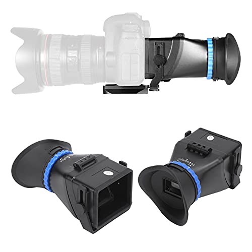 Camera Viewfinder Magnifier, 3X Magnification Sunshade LCD Viewfinder Compatible with 3in, 3.2in Camera Camcorder, SLR Cameras and Mirrorless Cameras Screen Sunshade Hood