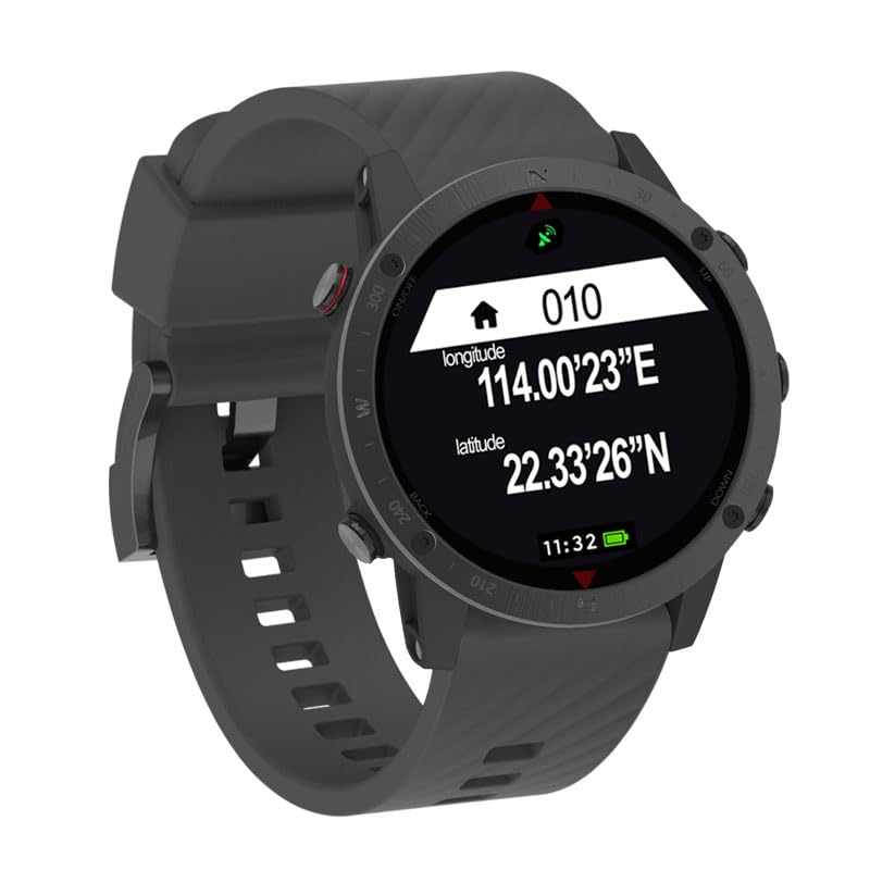 SUNROAD G5 Pro GPS Sports Watch AMOLED Health and Fitness Tracker Running Swimming Climbing Hiking Route Navigation Men Wristwatch