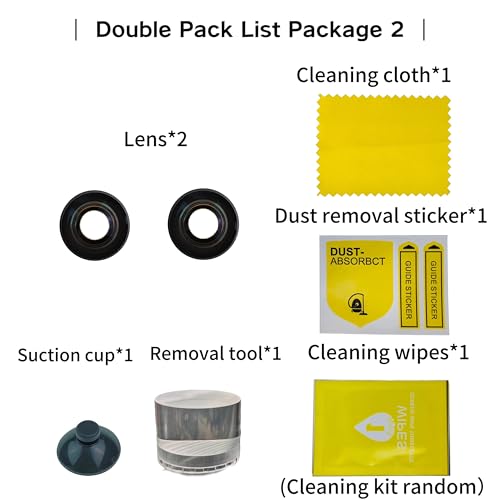 Morus 100% Camera Lens Replacement for DJI Avata 360 Drone, HD Clear Imaging Repair Lens with Disassembly Tool Kit, Perfect for Damaged Lens Replacement (1pic+Ring) 1pic+ring