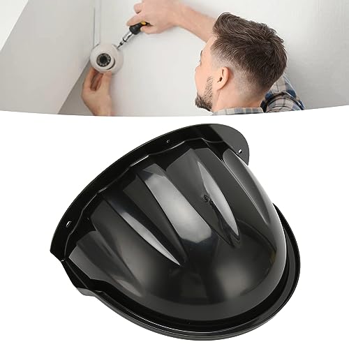 Jectse Security Camera Cover, ABS Plastic Rain Shade for Outdoor Security Camera, Unnoticeable Cable Design Camera CoverFirm Installation (Black), Jectseatsbqf035k-11