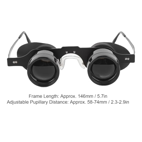 Fockety Binocular Glasses, 10X HD Handsfree Telescope Opera Glasses with Adjustable Focus, Portable Binocular for Fishing, Bird Watching, Sports, Concert, Theater, Opera, TV, Sight