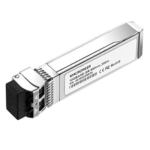 10G SFP+ SR Transceiver, SFP+ to LC Multimode Module Compatible for Cisco SFP-10G-SR, Meraki MA-SFP-10GB-SR, Ubiquiti UF-MM-10G,Netgear,D-Link,TP-Link,Mikrotik, 850nm, Duplex LC, 300m, DDM