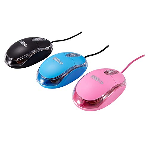 Pink Mini Mouse Computer Mouse Ergonomic Mouse with 1.5M Cable USB Mouse for Laptop PC Desktop mice Compatible with Windows Linux Mac fit for Office Business Home Kids and Lady by SOONGO Pink