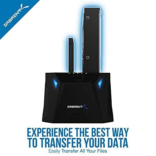 Sabrent USB 3.0 Tool-Free Enclosure + USB 3.0 to SATA I/II/III Dual Bay External Hard Drive Docking Station