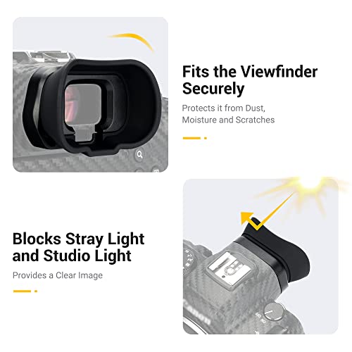 Camera Eyecup + Hard Camera Case: Camera Eyecup with Hard Shell Camera Case