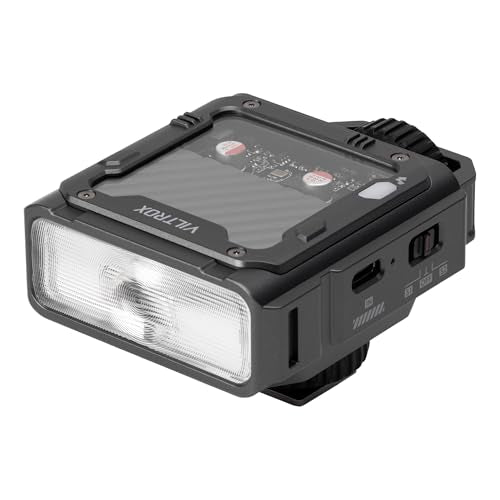 VILTROX TTL Flash for Fujifilm, 1800mAh On Camera Flash for Fuji, 26W/s 6500K Small Flash for Camera, GN16 Mini Flash, 1s Recycle Time, with Softbox (Spark Z3-F, Gray) Grey