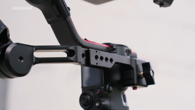 NEEWER RS4 RS3 Adjustable Gimbal Sling Handle Grip with NATO Rail, Compatible with DJI RS4 RS4Pro RS3 RS3Pro RS3Mini RS2 RSC2 Ronin-S Ronin-SC for Low Angle Shot, Max Load 13.2lb, ST49 ST49 w NATO Rail