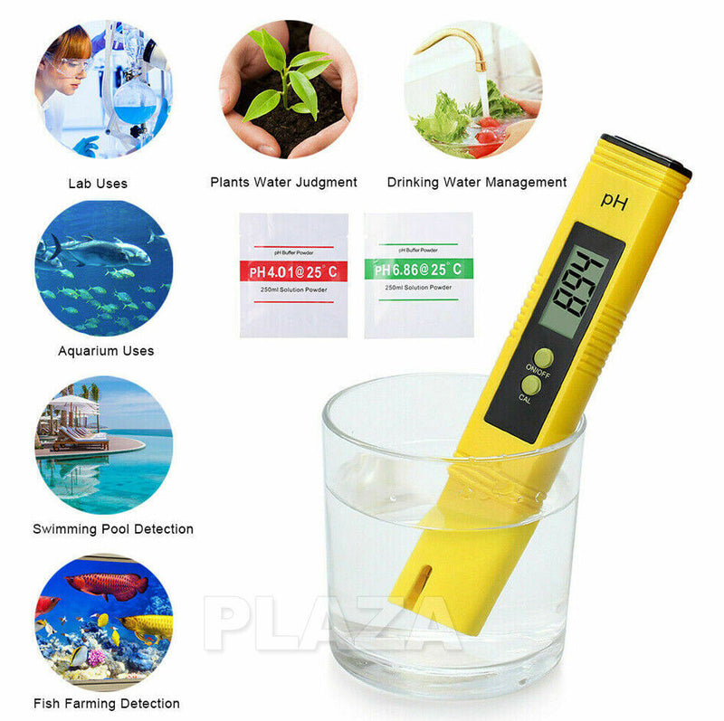 VIVOSUN Digital PH Meter for Water, 0.05ph High Accuracy Pen Type PH Tester for Hydroponics, Household Drinking, Pool and Aquarium