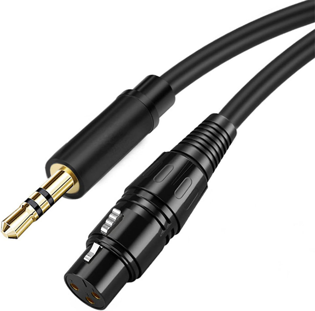 SZRMCC 3.5mm 1/8'' TRS to TA3F 3 Pin Mini-XLR Audio Cable for Sennheiser AKG Headphones Mic