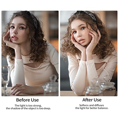 Selens Oval Light Diffuser, 59x78in/150x200cm Collapsible Pop-up Soft Light 59x78inch/150x200cm with carrying bag