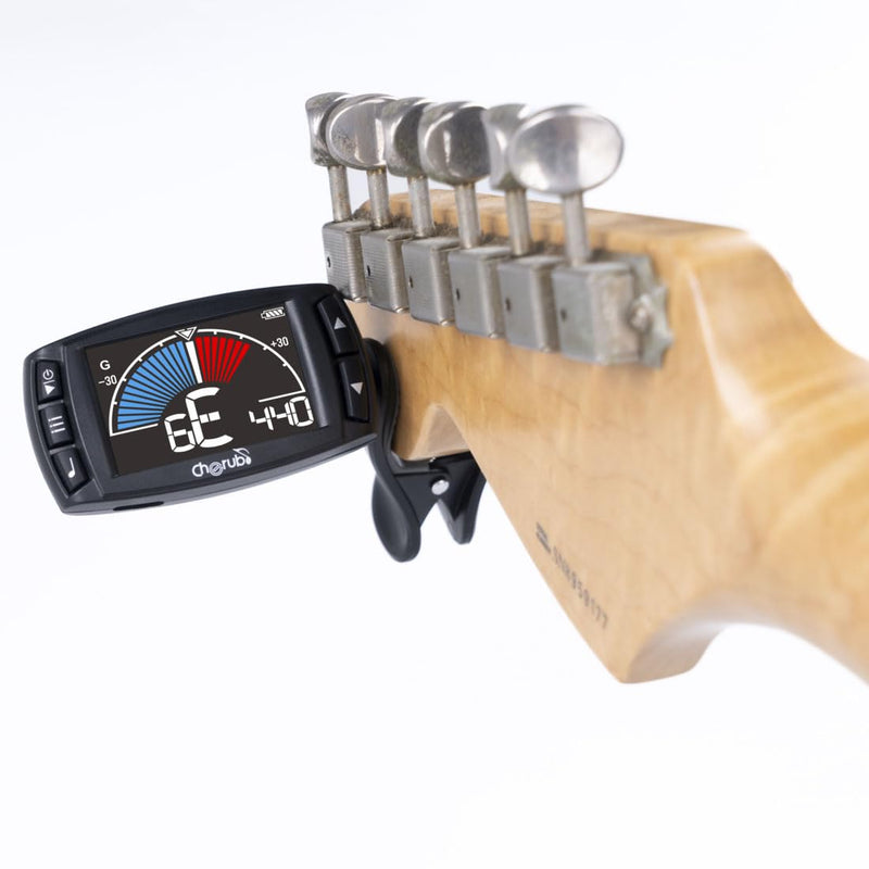 [AUSTRALIA] - Cherub WMT-560 Rechargeable Guitar Tuner with Metronome, Tone Generator, Tap Tempo 