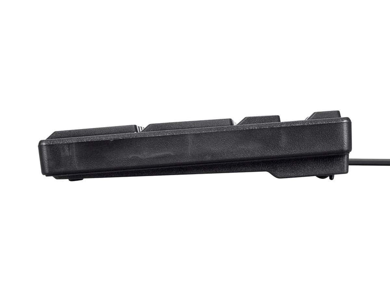Monoprice Essential USB Keyboard - Black, Comfortable Key Action, Ideal Key Layout, Simple Wired Operation, Functional Form Factor