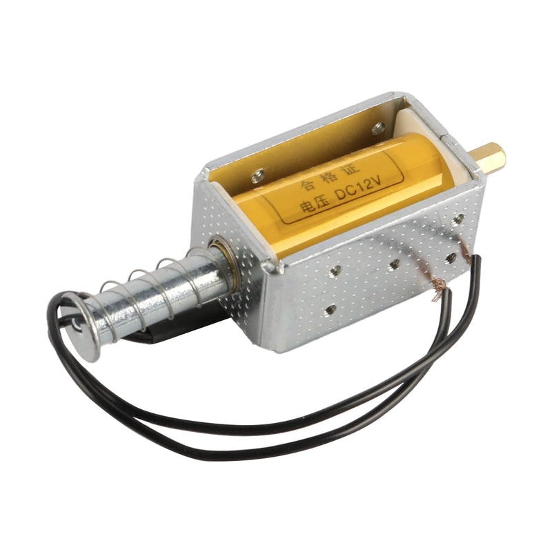 [AUSTRALIA] - Laroal DC 12V 35mm Hub Electromagnet VS1 Load Switch Electromagnetic Coil Push Pull Electromagnetic Coil with Spring Return 8A for Vending Machines, Transport Equipment 