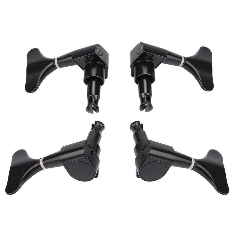 [AUSTRALIA] - VBESTLIFE 2L 2R Electric Bass Machine Heads, Sealed Tuner String Tuning Key Pegs for Electric Bass Black 