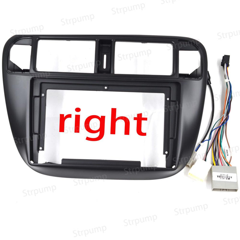 9'' Car Radio Stereo Fascia Frame Panel Trim Bezel with Power Harness Cable for Honda Civic (EJ/EK/EM) 1995-2001 Mounting Kit RHD