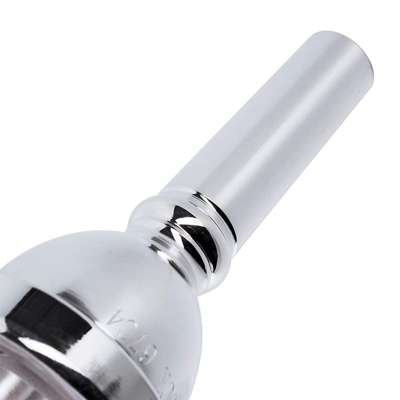 EastRock Standard Tuba Mouthpiece, Silver Plated Tuba Mouthpiece Size U, Tuba Player Replacement Tuba Parts Vacuum Packed JDTB-Standard
