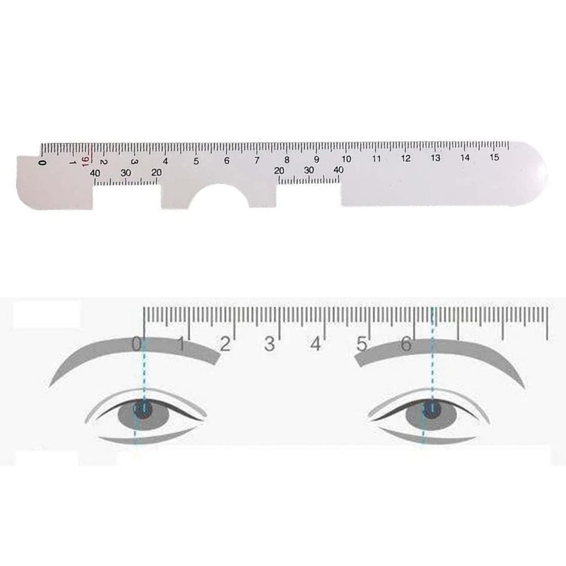 SagaSave 10pcs Optical PD Ruler Plastic Pupil Distance Meter Eye Eye Test Tool