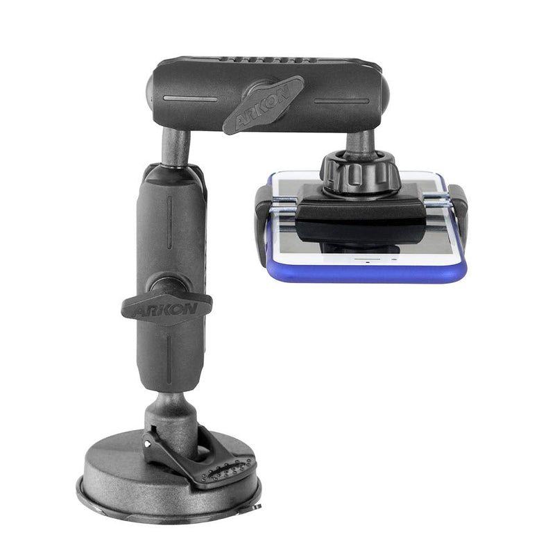 ARKON Mounts Mobile Grip 5 Robust Phone Mount Holder for iPhone 12 11 XS XR Galaxy Note 20 10 S20 S10