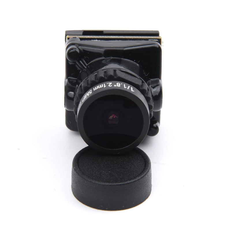 1800TVL FPV Camera Mini 2.1mm Lens 1/1.8 Camera 5V-40V PAL/NTSC with for OSD Internal Adjustable for RC FPV Racing Drone Black 1800TVL