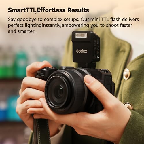GODOX iT22 C IT22C mini Flash, TTL Wireless Camera Flash for Canon Camera IT22 C (Black)