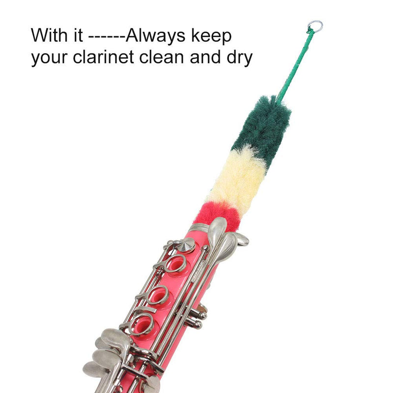 GOTOTOP Flute Cleaning Rod, Clarinet Soft Brush, Recorder Cleaner, Clarinet Cleaning Brush, Micro Fiber 10.3 x 0.9in