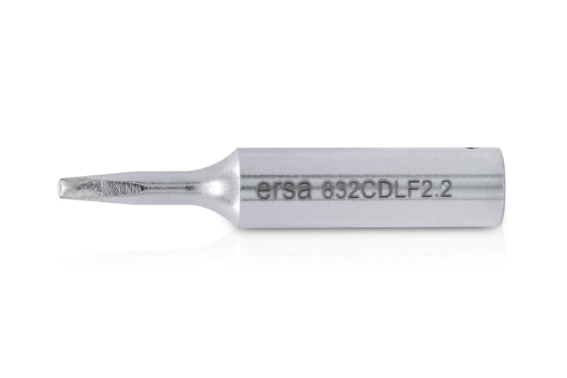 ERSA Ersadur LeadFree 0832CDLF Long-Life Soldering Tip Straight Chisel-Shaped 2.2 mm