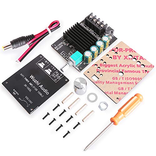 Bluetooth Amplifier Board, 100W+100W Peak Output Power, 2.0 Channel DC:8-24V, Password Free Connect, BT 5.0 AMP Board for DIY Wireless Speakers Board