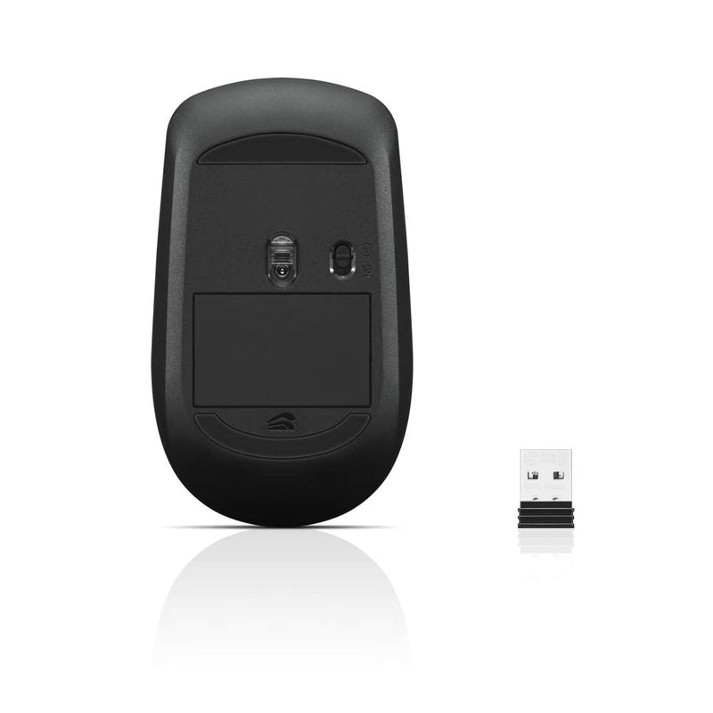 Lenovo 400 Wireless Mouse, 1.46"H x 4.17"W x 2.48"D, Black, GY50R91293