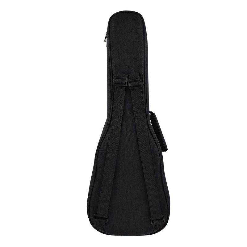 CLOUDMUSIC Ukulele Case Gig Bag Padded Backpack For Soprano 21" Inch(Soprano, Black)