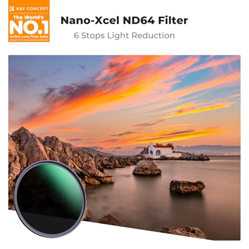 K&F CONCEPT 67mm ND64 ND Lens Filter (6-Stop Fixed Neutral Density Filter)