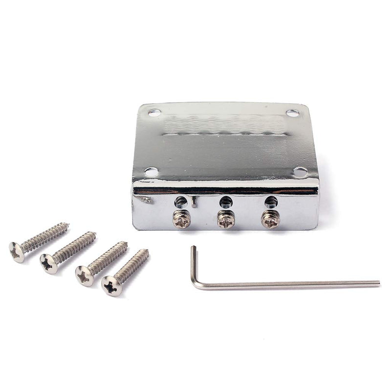 [AUSTRALIA] - Alnicov Guitar 3 String Ball Bridge，Adjustable Bridge，Cigar Box Guitar Parts，Chrome 