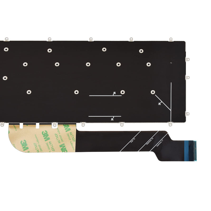 SUNMALL Replacement Keyboard Compatible with Dell Inspiron 3579 3583 3779 5565 5567 5570 5575 5587 7566 7567 7577 7588 5767 5770 5775 7773 7778 7779 Laptop. (No Backlight)